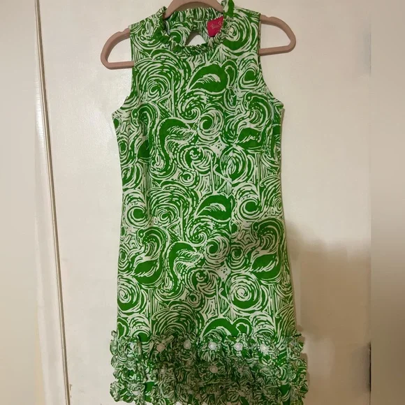 Stunning Lilly Pulitzer ltd. edition Jubilee shift dress w/beaded flower trim - Picture 1 of 7